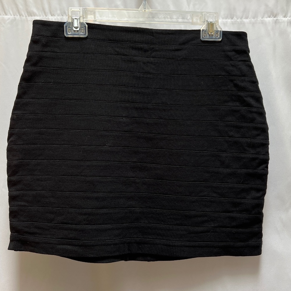 Express Black Bodycon Stretch Mini Skirt (12)